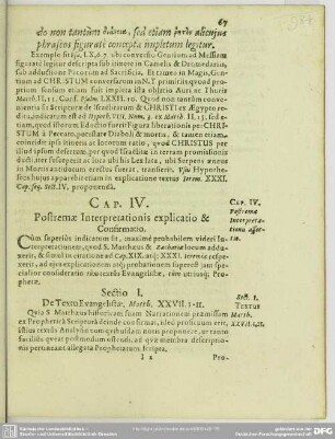 Cap. IV. Postremae Interpretationis explicatio & Confirmatio