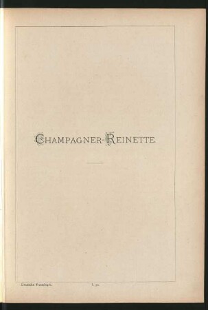 I. 30. Champagner-Reinette