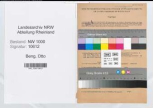 Entnazifizierung Otto Beng, geb. 02.06.1889 (Landesoberinspektor)