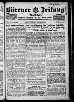 Bürener Zeitung. 1896-1935