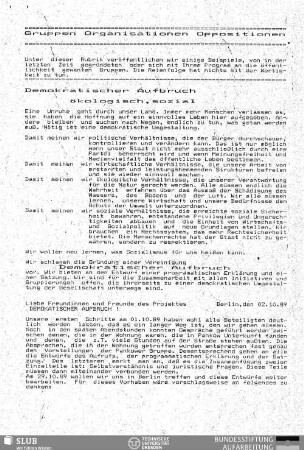 Gruppen Organisationen Oppositionen