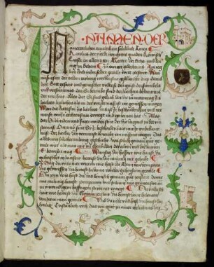 Initialzierseite (Goldene Bulle): Akanthusranke
