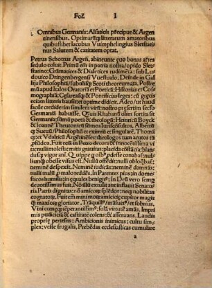 Petri Schotti Argentin[ensis]. Patricii: Juris vtriusq[ue] Doctoris consultissimi: Oratoris & Poetae [a]elegantissimi: graec[a]eq[ue] linguae probe aeruditi: Lucubraciunculae ornatissimae