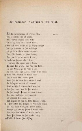 Altenglische Legenden : Kindheit Jesu ; Geburt Jesu ; Barlaam und Josaphat ; St. Patrik's Fegefeuer