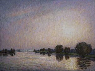 Abendlicht über dem Neckar