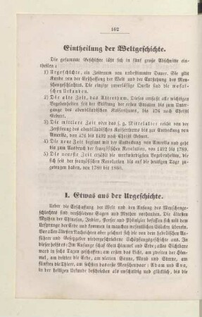 Eintheilung der Weltgeschichte