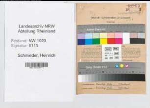 Entnazifizierung Heinrich Schmieder , geb. 28.09.1910 (Fabrikant)