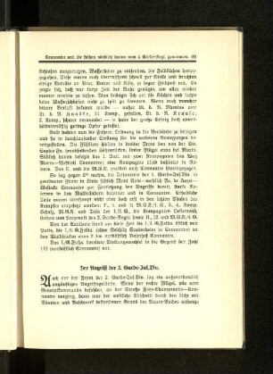 Der Angriff der 2. Garde-Inf.Div.