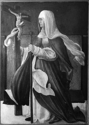 Flügelaltar : Flügelaltar. Tafelmalerei (1518). Heilige Helena. Sankt Lorenzen bei Knittelfeld-Sankt Benedikten, Filialkirche