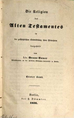 Kritik der Geschichte der Offenbarung, 1,1. Die Religion des alten Testamentes ; 1
