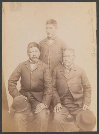 [Anthropologische Gruppen-Fotografie] Indianerstämme: Araukaner