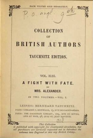 A fight with fate, 1
