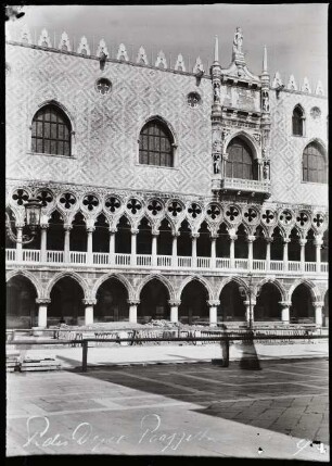 Venedig, Dogenpalast von der Piazzetta San Marco gesehen