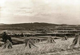 Elbtallandschaft. Blick vom Lugturm über das Elbtal zum Borsberg