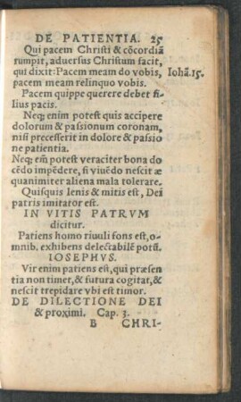 De Dilectione Dei & proximi. Cap. 3.