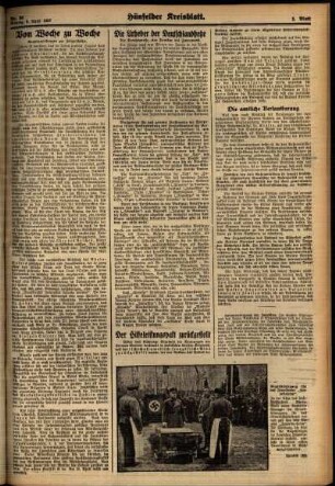 Zweite Ausgabe vom Montag, den 05. April 1937.