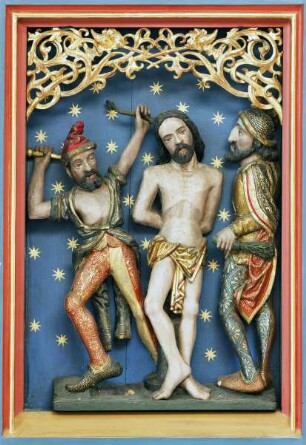 Neustädter Flügelretabel — Altarflügel rechts — Geißelung Christi (unteres Bildfeld)