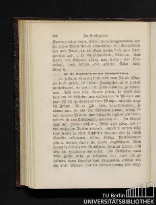 50. Die Gemüsepflanzen und Samengewinnung.
