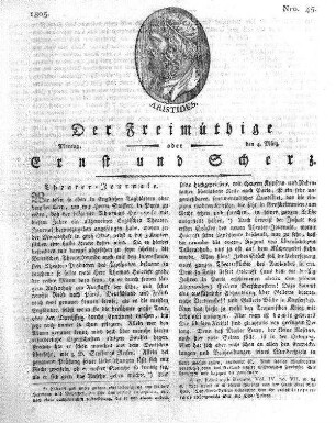 Nro. 45, Montag, den 4. März 1805