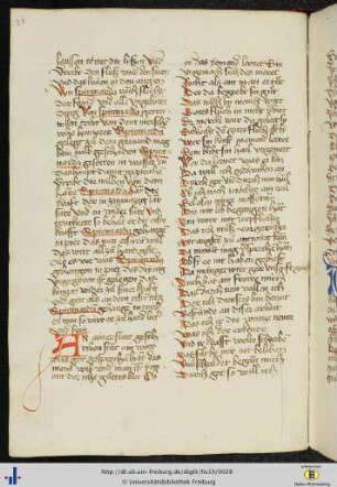 [13va - 51ra] Macer floridus, ältere deutsche Prosabearbeitung.