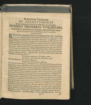 Praefatio In Tractatum De Exceptionibus.
