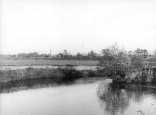 Zittauer Becken. Verlegung der Lausitzer Neiße (zwecks Tagebaueinrichtung) bei Hartau südöstlich Zittau