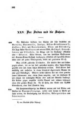 XXV. Der Sudan und die Sahara