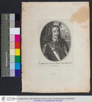 Charles par la grace de Dieu Roy d'Angleterre