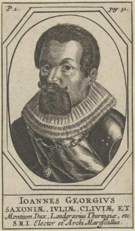 Bildnis des Ioannes Georgius, Kurfürst von Sachsen