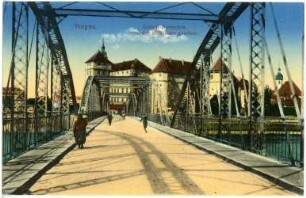 Torgau. Schloss Hartenfels und Elbbrücke