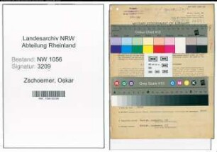 Entnazifizierung Oskar Zschoerner , geb. 01.04.1911 (Angestellter)