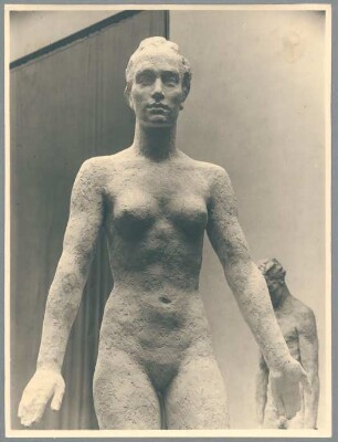 Frauenstatue I, Detail, 1929, Gips