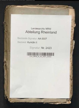 Prozess von Flodorf gegen von Botzelaer, von Westerlo gegen von Wassenar, von Flodorf gegen von Quadt, von Bronkhorst gegen von Bentink, von Bentink gegen von Horion, von Rollingen gegen von Westerlo wegen der Herrschaft Odenkirchen