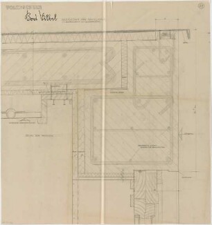 Grund, Peter; Bad Vilbel; Ernst Reuter Schule - 1. Bauabschnitt, Westgesims Pavillons (Detail)