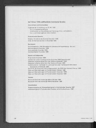 Im Februar 1990 veröffentlichte Statistische Berichte