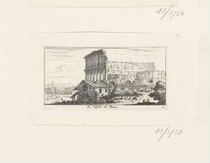 Le Colisée de Rome, Blatt 12 der Folge "Recueil de veue de plusieurs edifices"