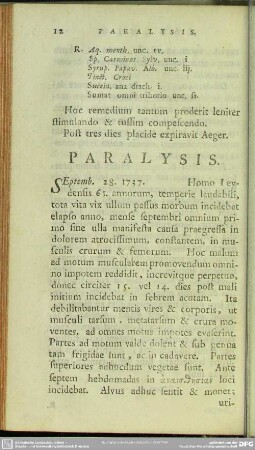 Paralysis