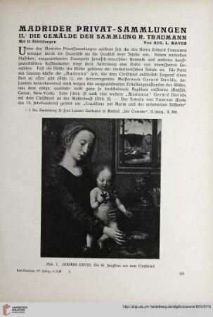 4: Madrider Privat-Sammlungen, [2] : die Gemälde der Sammlung R. Traumann