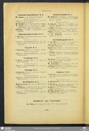 Direktor des Vereines: