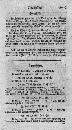 Todesfälle.