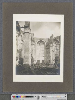 Die Ruinen der großen Michaeliskirche : Chor, Innenruine