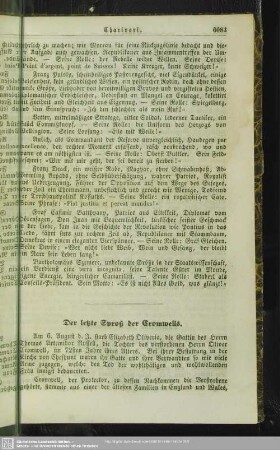 Der letzte Sproß der Cromwells