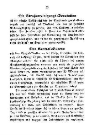 Die Straßenreinigungs-Deputation