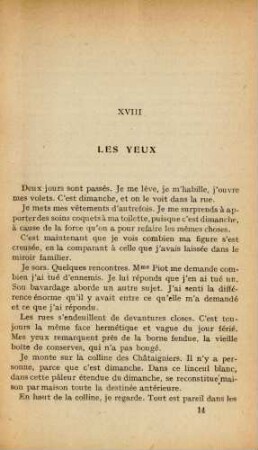 XVIII Les Yeux