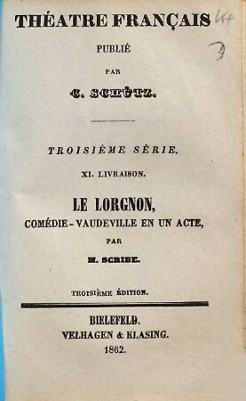 Le lorgnon : comédie-vaudeville en un acte