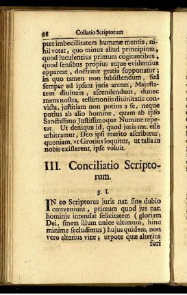 III. Conciliatio Scriptorum.
