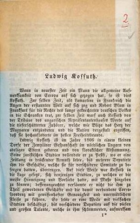 Ludwig Kossuth, Dictator von Ungarn : als Staatsmann und Redner ; nebst seinen fünf bedeutendsten Reden