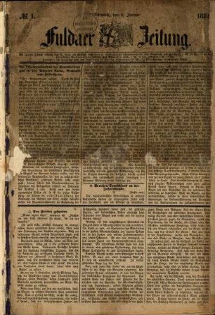 Ausgabe vom Mittwoch, den 02. Januar 1884.