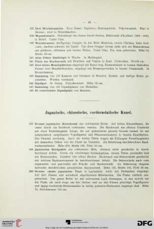 Japanische, chinesische, vorderasiatische Kunst (Nr. 347-395)