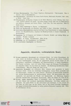 Japanische, chinesische, vorderasiatische Kunst (Nr. 347-395)